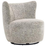 SESSEL in Leinenoptik Grau, Schwarz  - Schwarz/Grau, Design, Textil/Metall (75/79/76cm) - Xora