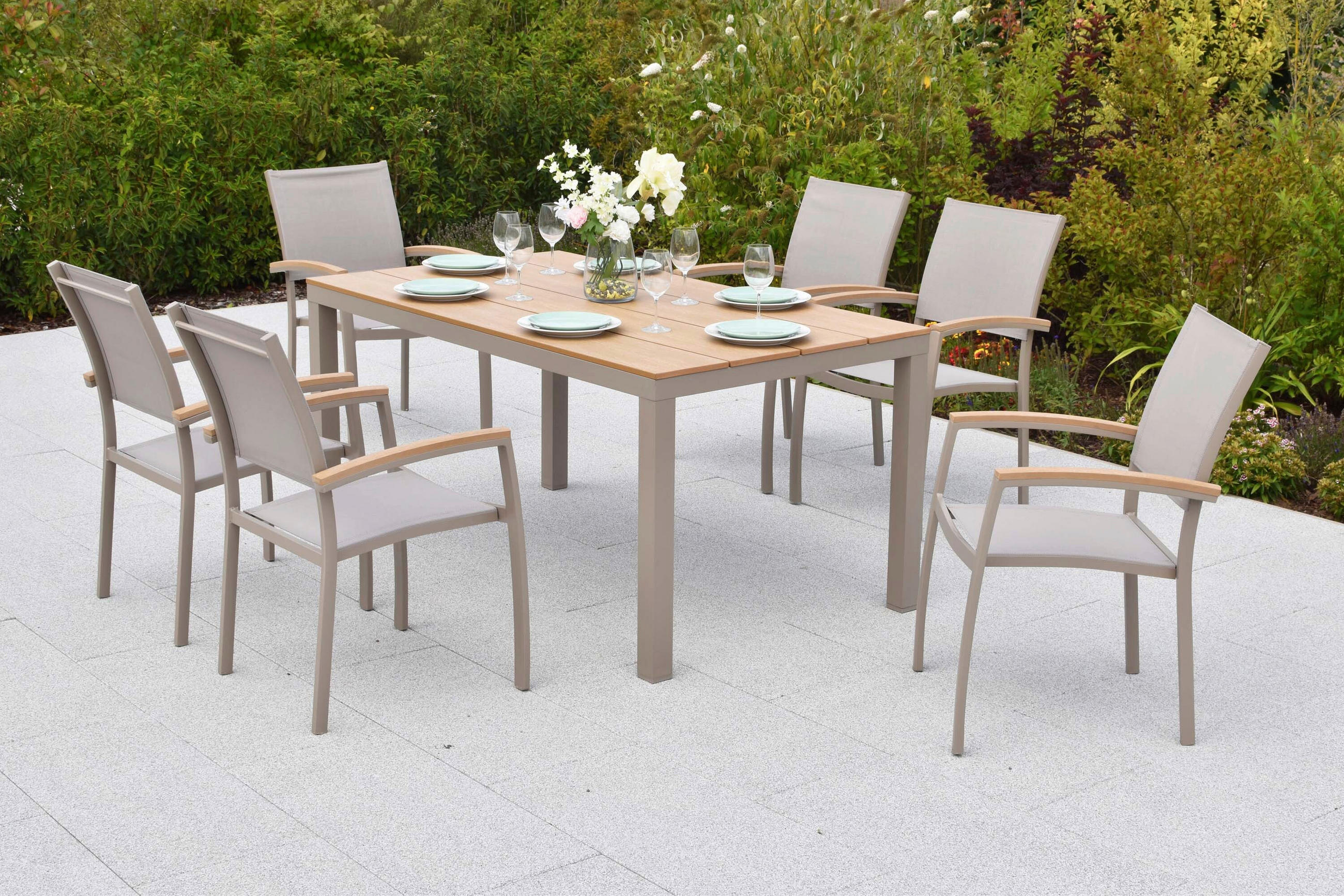 Gardenson Gartentischgruppe Piemont Champagner, Natur