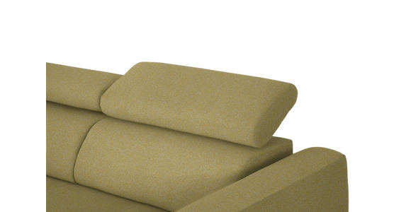 ECKSOFA in Struktur Gelb 205/280 cm - Gelb/Schwarz, Design, Textil/Metall (205/280cm) - Xora