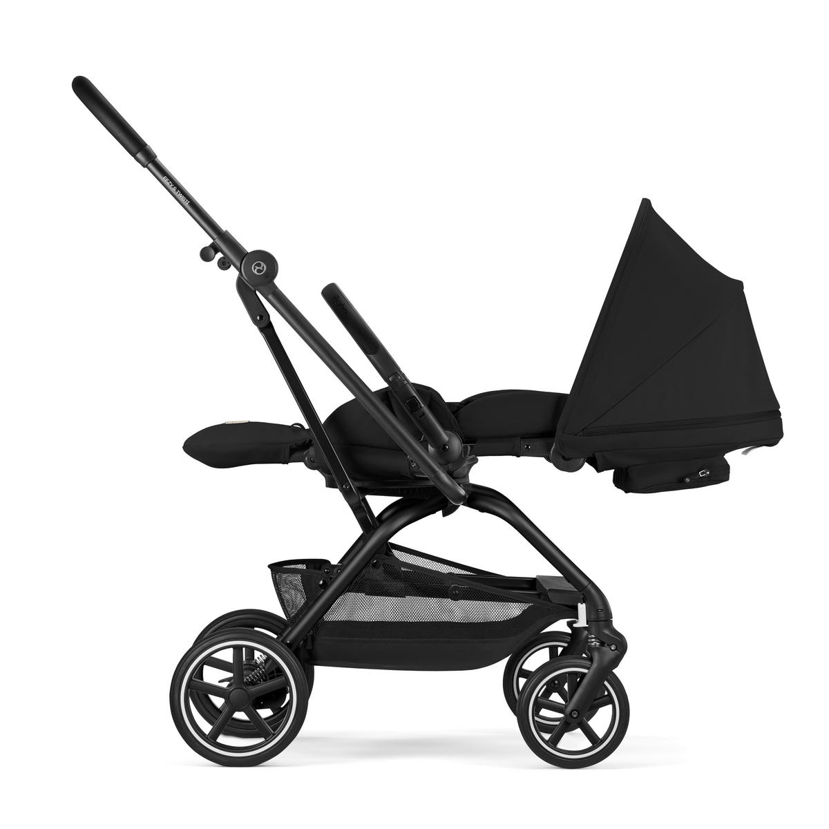 BUGGY EEZY S TWIST+ 2 BLK Magic Black | black  - Schwarz, Basics, Kunststoff/Textil (80,5/45/105cm) - cybex GOLD