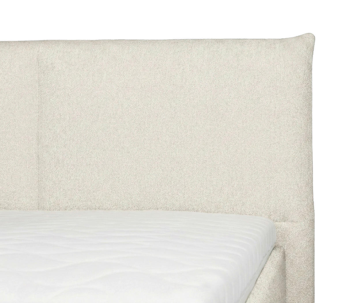 POLSTERBETT 140/200 cm,  in Weiß,  - Eichefarben/Weiß, MODERN, Holz/Textil (140/200cm) - Livetastic