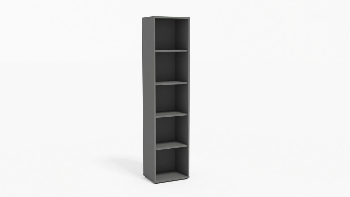 AKTENSCHRANK Anthrazit, Hellgrau  - Anthrazit/Hellgrau, MODERN, Holzwerkstoff (128,5/185,6/33cm) - MID.YOU