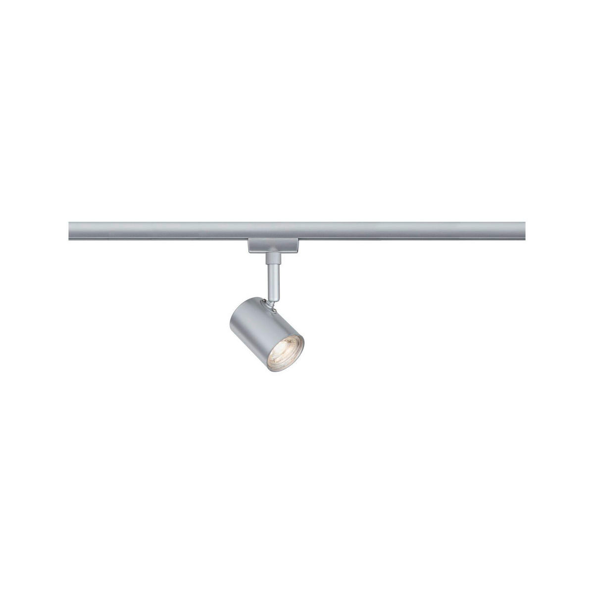 SCHIENENSYSTEM-STRAHLER - Chromfarben, Design, Glas/Metall (15/7/5cm) - Paulmann
