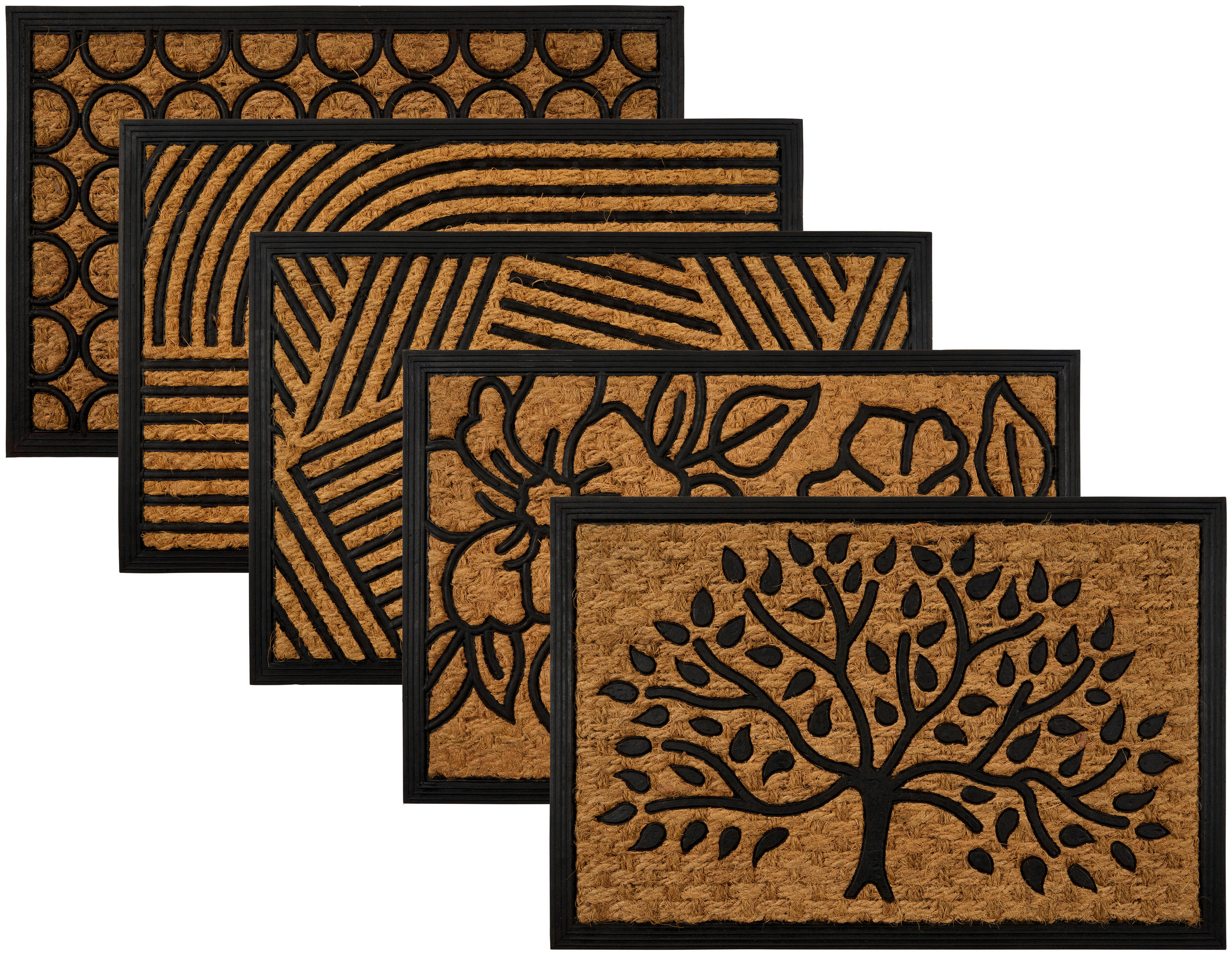 DVEŘNÍ ROHOŽKA, 40/60 cm - přírodní barvy, Konvenční, textil/plast (40/60cm) - Boxxx