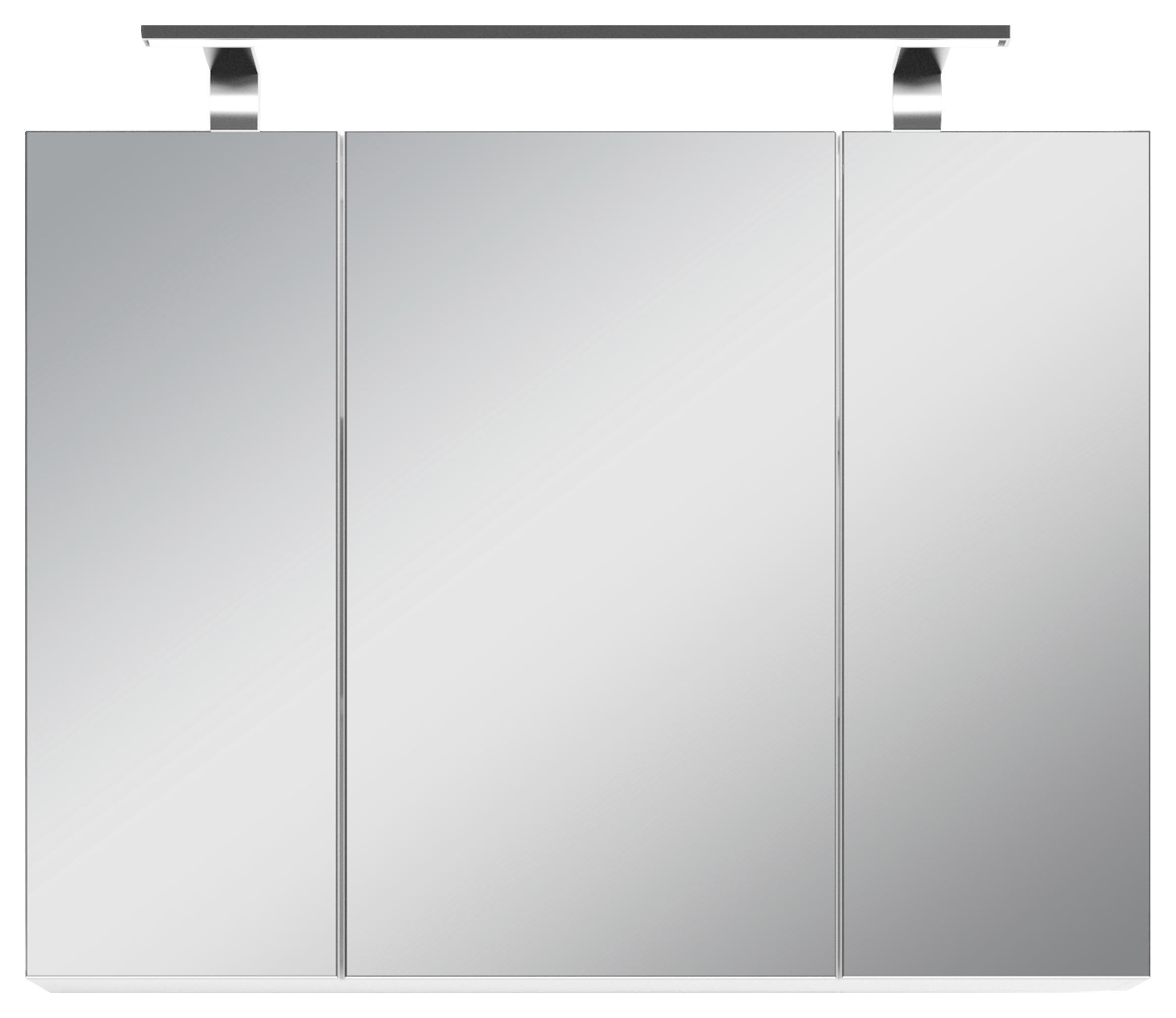 Thumbnail - Mid.you Spiegelschrank Spree, Weiß, Holzwerkstoff, 4 Fächer, 80x60x20 cm, FSC Mix, Soft-Close-System, Badezimmer, Badezi...