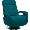 RELAXSESSEL in Textil Petrol  - Edelstahlfarben/Petrol, Konventionell, Textil/Metall (84/109/88cm) - Beldomo System