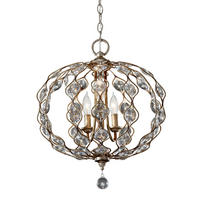 KRONLEUCHTER 49.2/61.9 cm    - Silberfarben, Konventionell, Metall (49.2/61.9cm) - Elstead Lighting