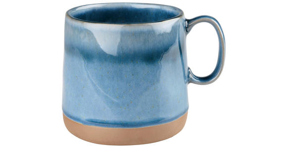 KAFFEEBECHER 530 ml - Blau, Trend, Keramik (9,5/9,5cm) - Landscape