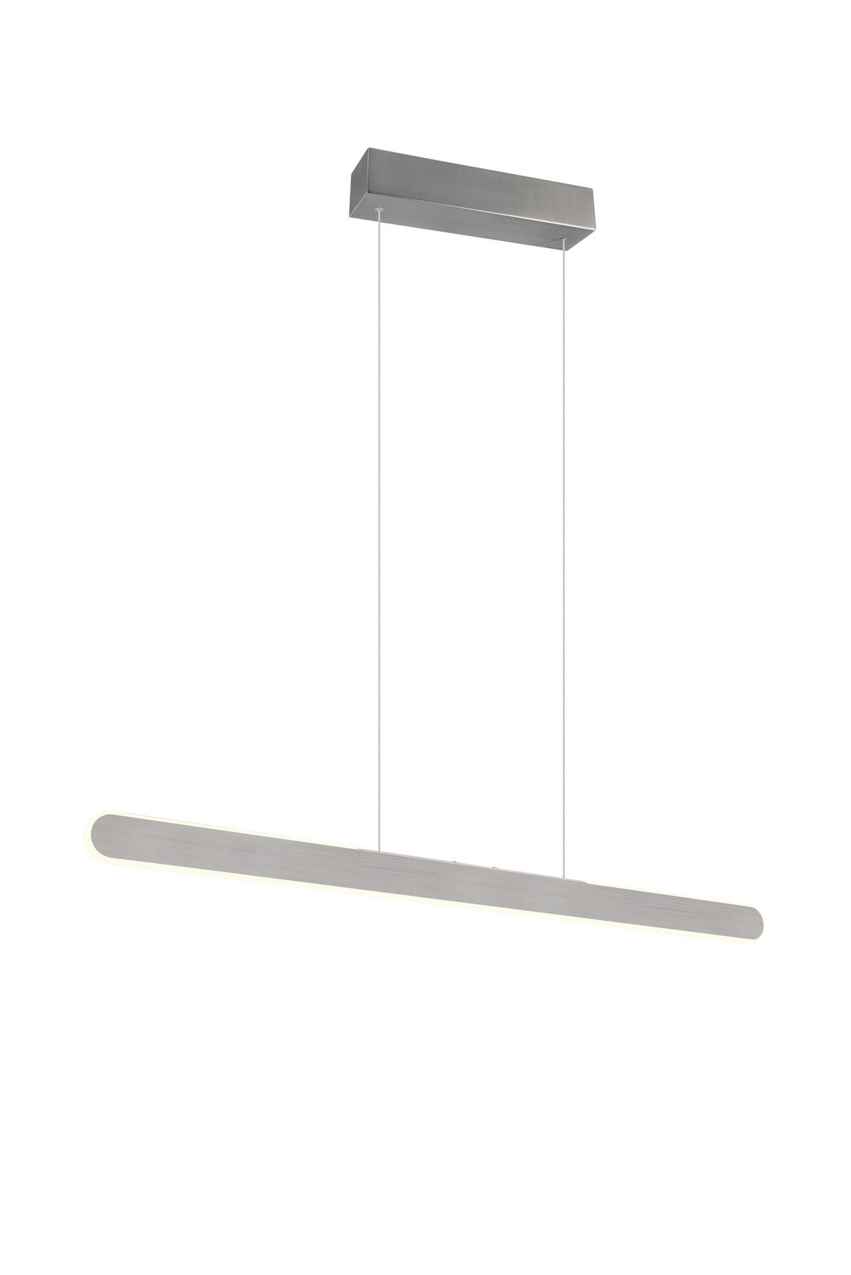 LED-PENDELLAMPA Helios 100/8,5/150 cm  - vit/aluminiumfärg, Design, metall/plast (100/8,5/150cm)