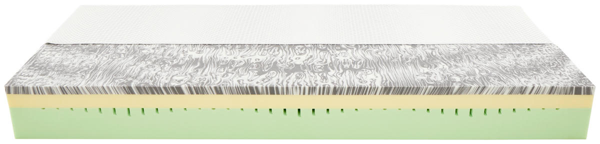 VISCOMATRATZE THERMO FIT H3 90/200 cm Höhe ca. 21 cm  - Weiß, Textil (90/200cm) - Ele