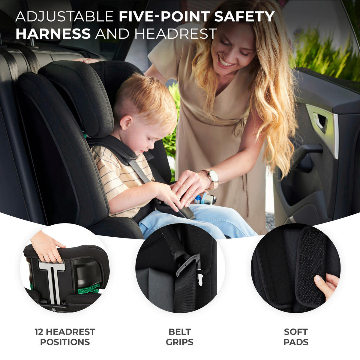 KINDERAUTOSITZ Safety Fix 2 i-Size  - Hellgrau/Grau, Basics, Kunststoff (44/82.5/49cm) - kinderkraft