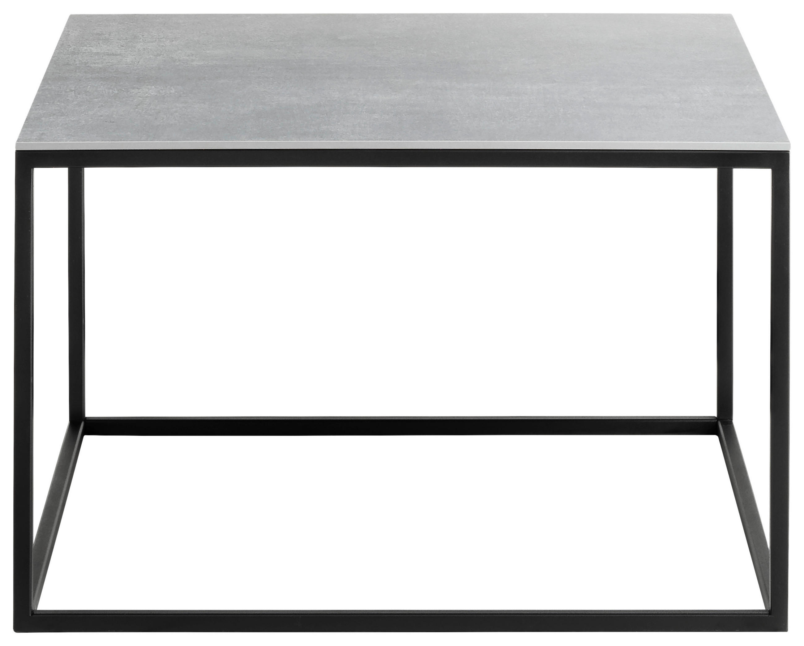 COUCHTISCH in Keramik  - Schwarz/Grau, Design, Keramik/Metall (65/65/41,5cm) - Johann Jakob