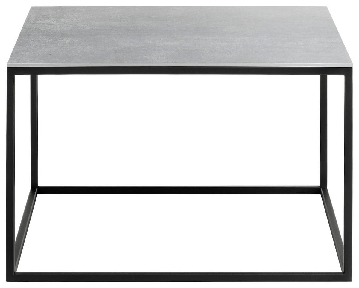 COUCHTISCH in Keramik  - Schwarz/Grau, Design, Keramik/Metall (65/65/41,5cm) - Johann Jakob