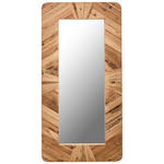 WANDSPIEGEL 61/121,5/4 cm    in rechteckig  - Naturfarben, LIFESTYLE, Glas/Holz (61/121,5/4cm) - Landscape