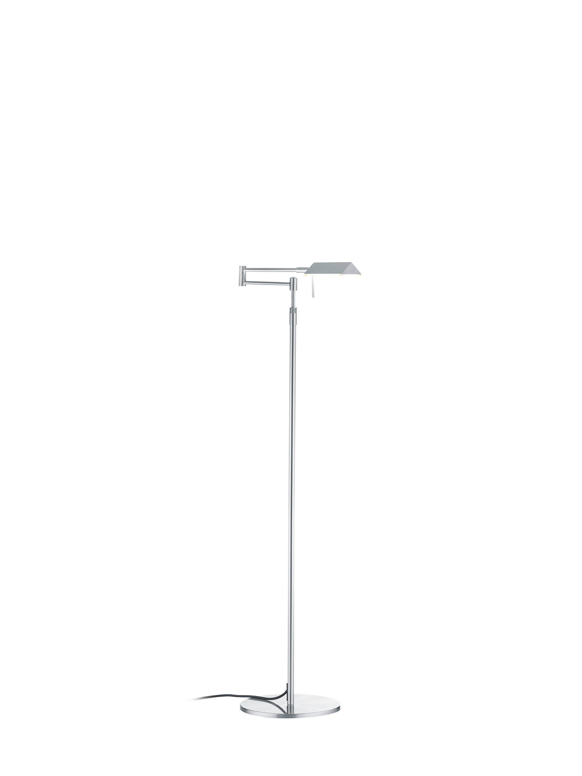 LED-STEHLEUCHTE 46/146 cm    - Nickelfarben, KONVENTIONELL, Metall (46/146cm) - elements by BANKAMP