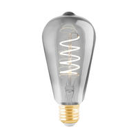 LED ŽIAROVKA E27 - čierna, Basics, sklo (6,4/14,2cm) - Eglo