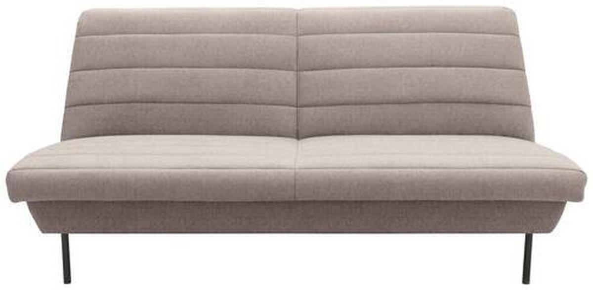 2-SITZER-SOFA Braun, Beige  - Beige/Schwarz, Design, Textil/Metall (185/92/103cm) - LOOKS by W.Joop