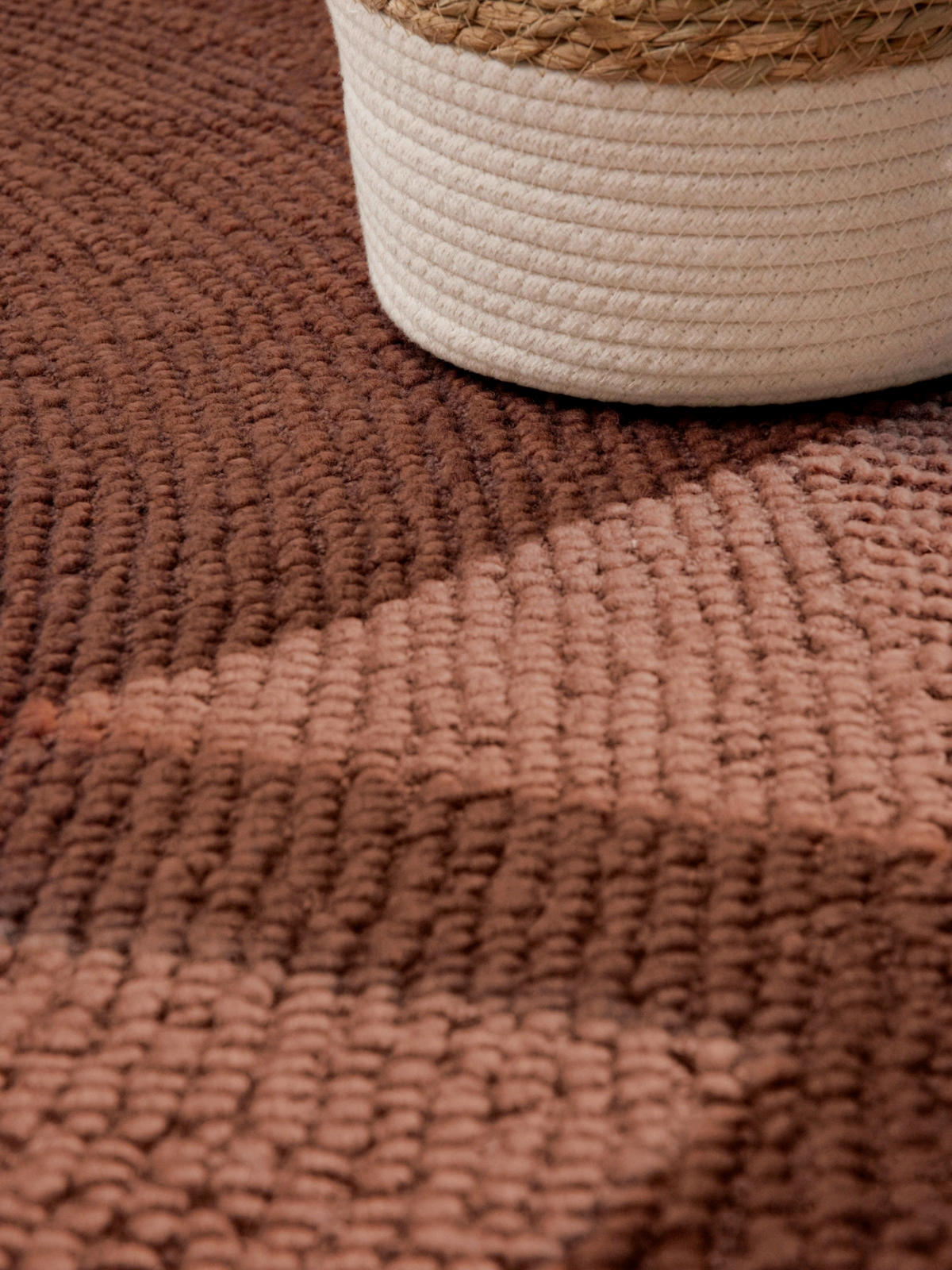 WOLLTEPPICH 80/150 cm Calmio Rotbraun rechteckig  - Rotbraun, Basics, Textil (80/150cm) - Hanse Home