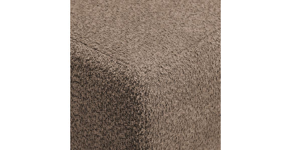 HOCKER in Textil Taupe  - Taupe/Schwarz, KONVENTIONELL, Textil/Metall (99/46/77cm) - Carryhome