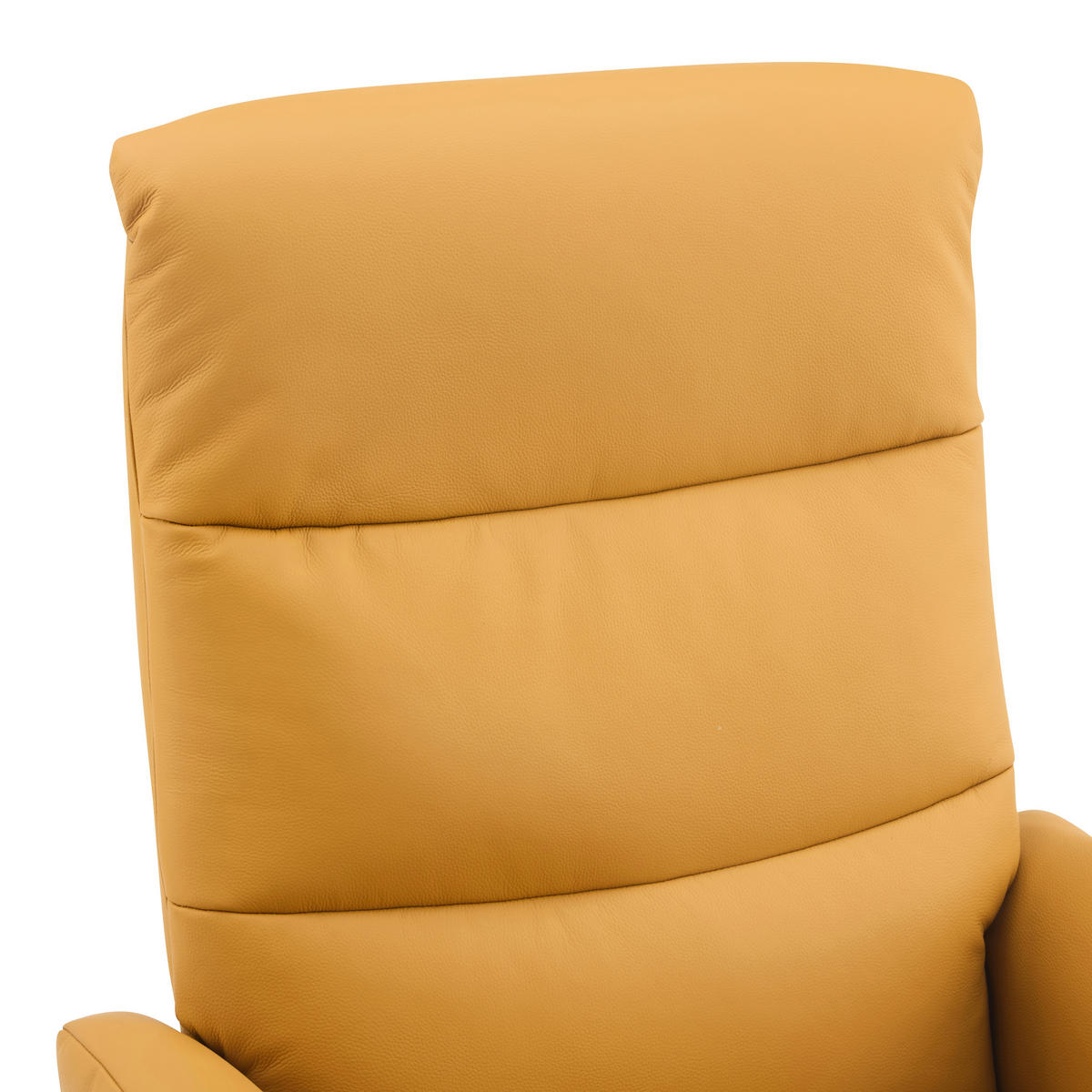 RELAKS FOTELJA tekstil, koža  žuta   - žuta/crna, Design, koža/tekstil (76/112/80cm) - Livetastic