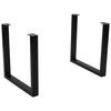 TISCHGESTELL in Metall 80/40/73 cm   - Schwarz, Design, Metall (80/40/73cm) - Landscape