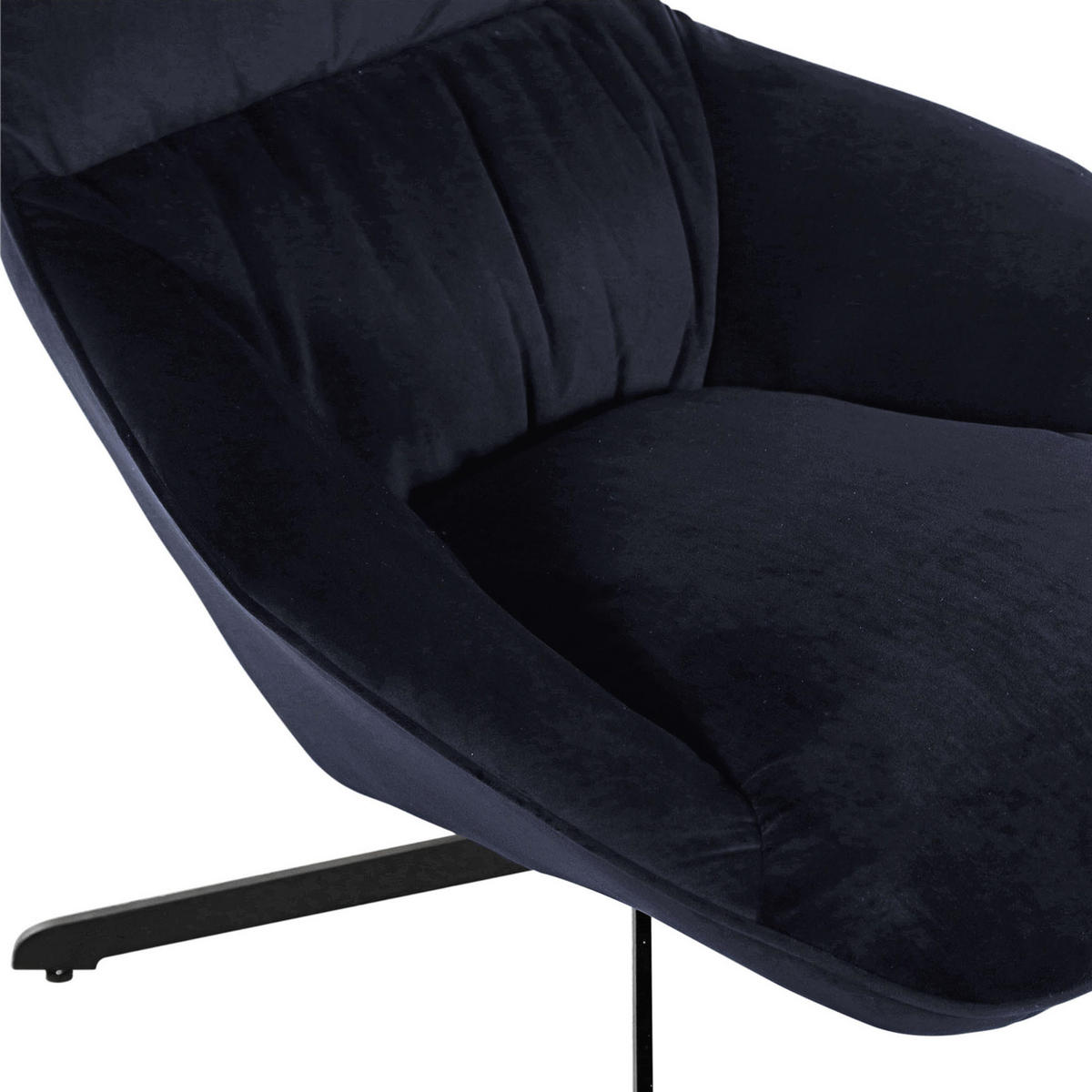 FÅTÖLJ i textil svart  - svart, Klassisk, textil (76/103/93cm) - Livetastic
