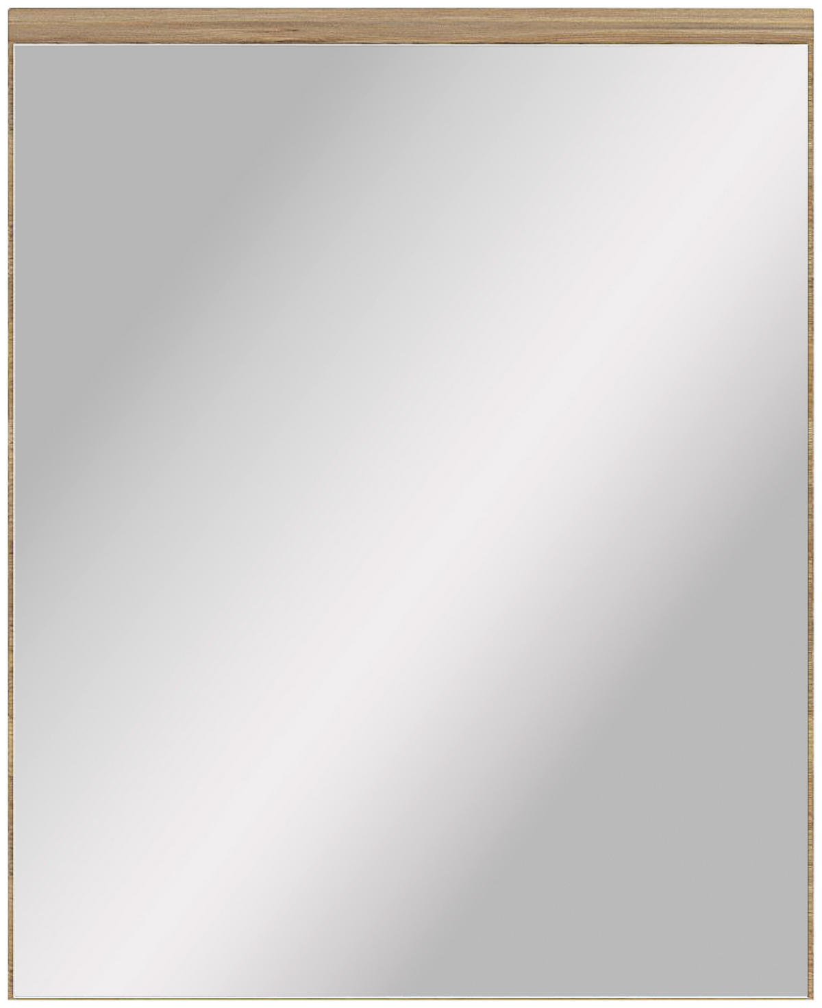 WANDSPIEGEL 65/80/2 cm  - Eichefarben, Konventionell, Glas/Holzwerkstoff (65/80/2cm) - Xora