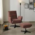 SESSEL in Chenille Rotbraun  - Rotbraun/Schwarz, Design, Textil/Metall (60/94/86cm) - Dieter Knoll