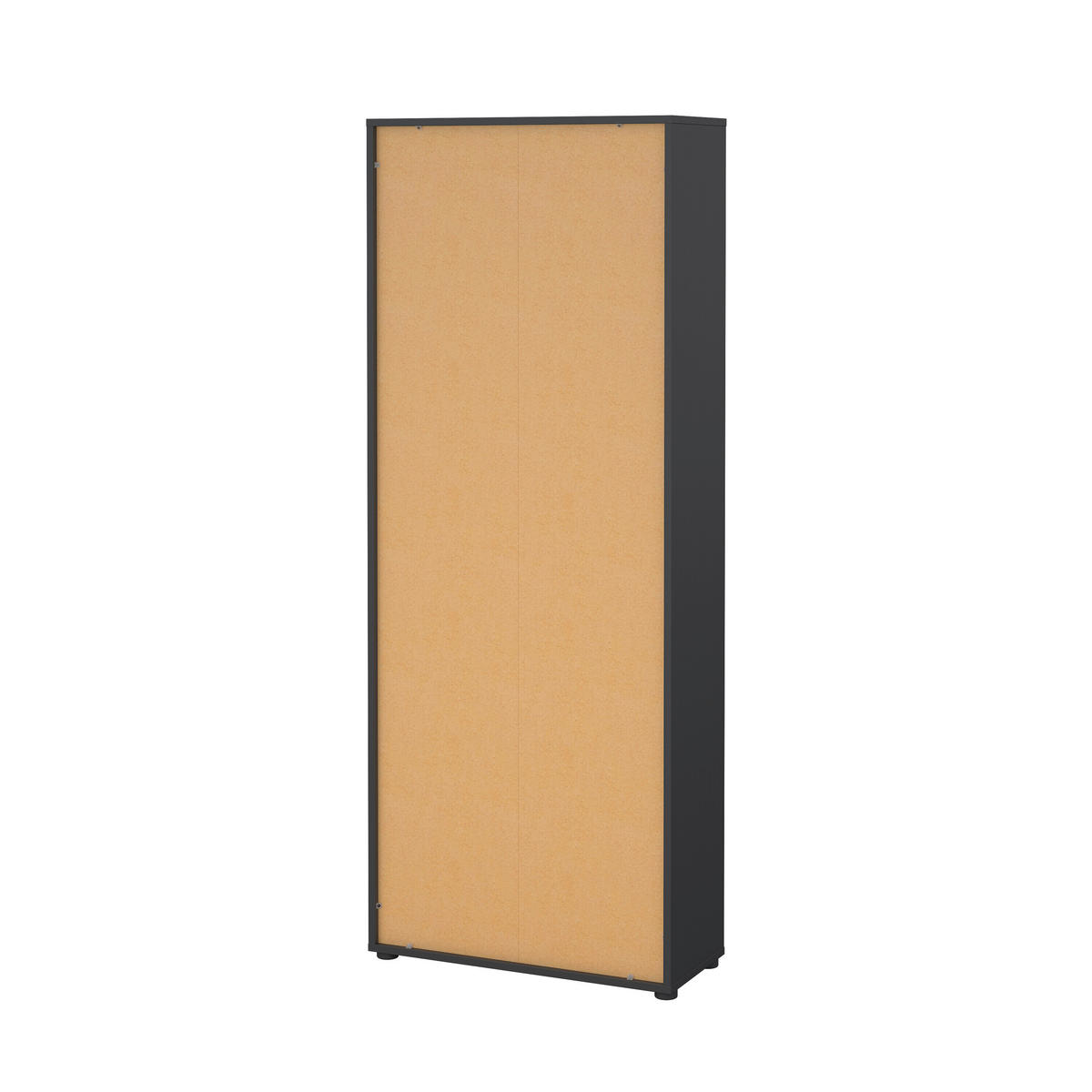 REGÁL, sivá, farba duba, 79,6/34,3/204,7 cm - čierna/sivá, Modern, kompozitné drevo/plast (79,6/34,3/204,7cm) - MID.YOU