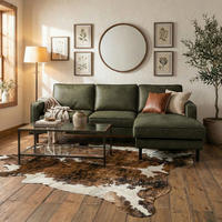 ECKSOFA Grün Echtleder Lederlook Bettkasten, Schlaffunktion, Rücken echt  - Schwarz/Grün, Design, Leder/Textil (166/238cm) - Livetastic