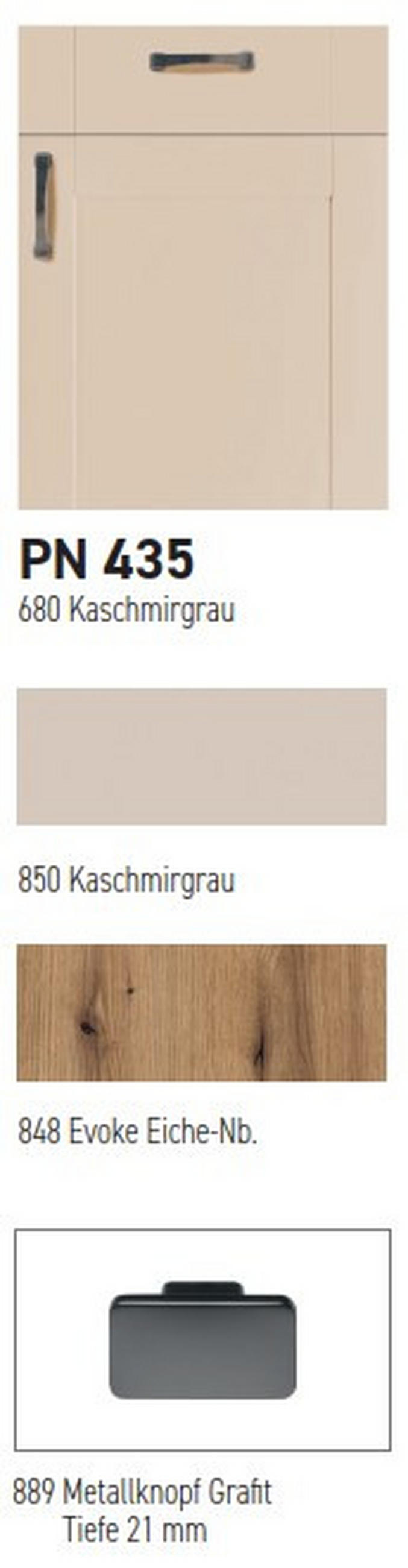 KÜCHENBLOCK PN 435 300 cm  in Eichefarben, Kaschmir  - Kaschmir/Eichefarben, Design, Holzwerkstoff/Metall (300cm) - Pino
