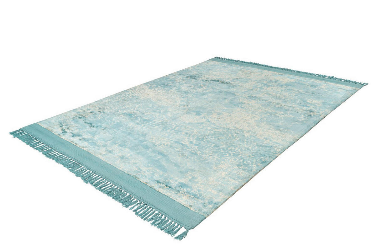 FLACHWEBETEPPICH 120/170 cm Dolce Vita 125 Petrol  - Petrol, Design, Textil (120/170cm) - Novel
