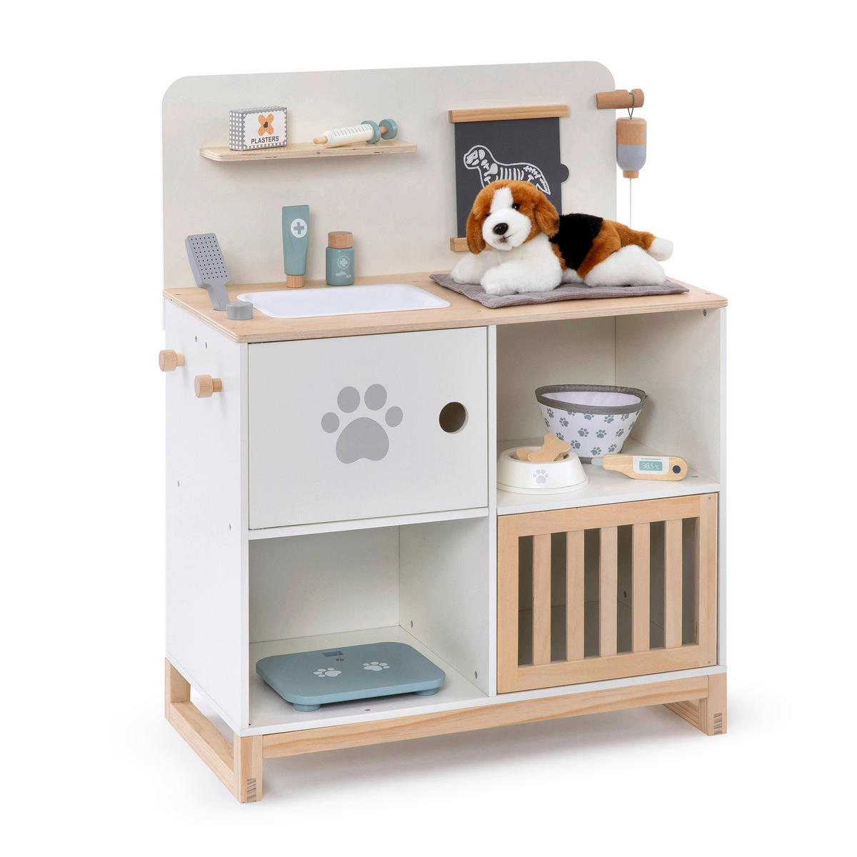 KAUFLADEN THYMUS  - Naturfarben/Weiß, Basics, Holz (65/31/75cm) - MUSTERKIND