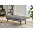 ECKSOFA in Echtleder Silberfarben  180/310 cm  - Silberfarben/Schwarz, Design, Leder/Metall (180/310cm) - Dieter Knoll
