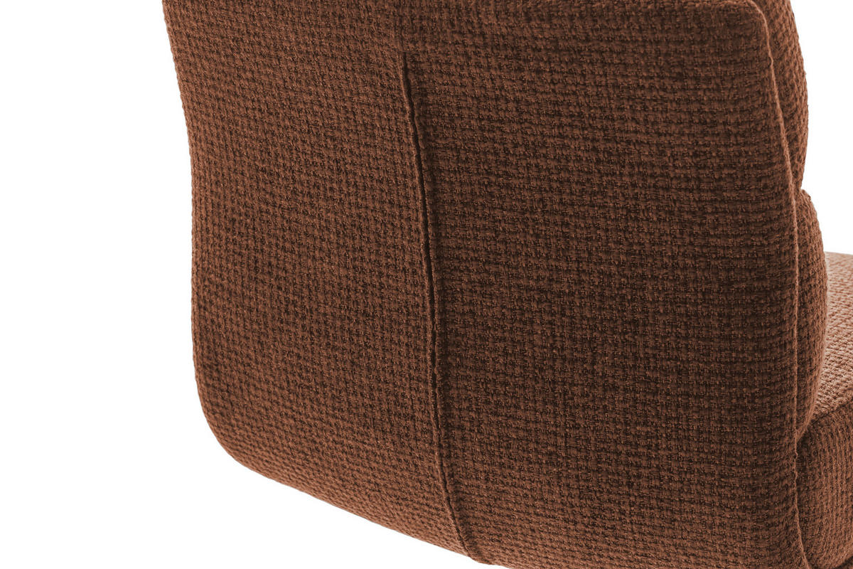 BARHOCKER in Metall, Textil Edelstahlfarben, Rostfarben  - Edelstahlfarben/Rostfarben, Design, Textil/Metall (43/84/52cm) - Dieter Knoll