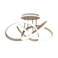 LED-DECKENLEUCHTE Bandol 64/34,5 cm   - Sandfarben, Design, Kunststoff/Metall (64/34,5cm)