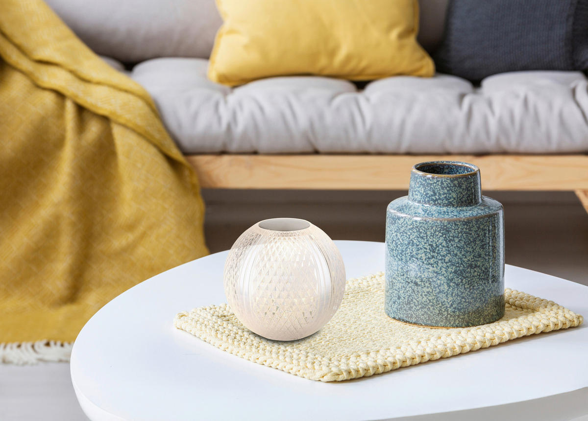 AKKU-TISCHLEUCHTE AIDA 12/11.2 cm  - Klar/Transparent, Design, Kunststoff (12/11.2cm)