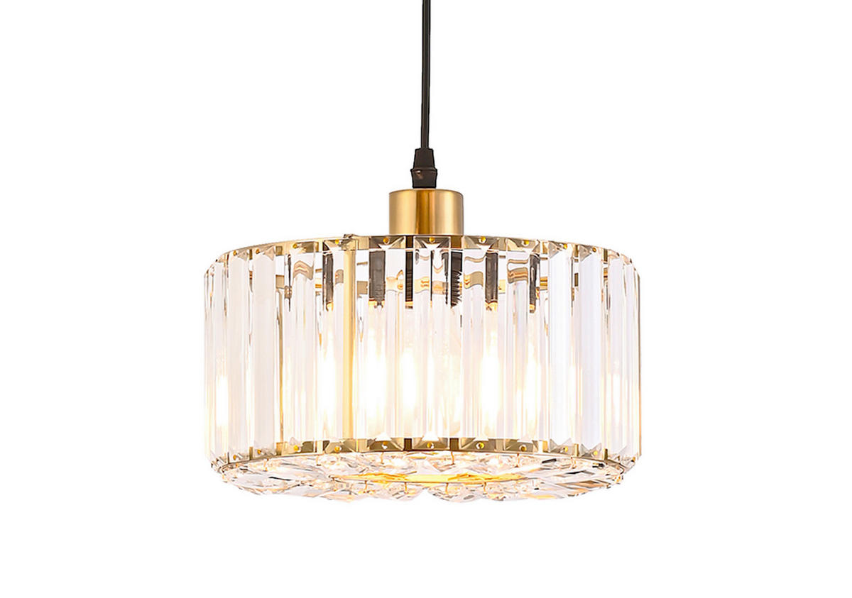 HÄNGELEUCHTE  - Goldfarben, KONVENTIONELL, Glas (120/27.5/27.5cm)