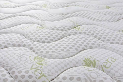 Saltea cu arcuri 160x200 cm  - alb, Basics, textil (160/200cm)