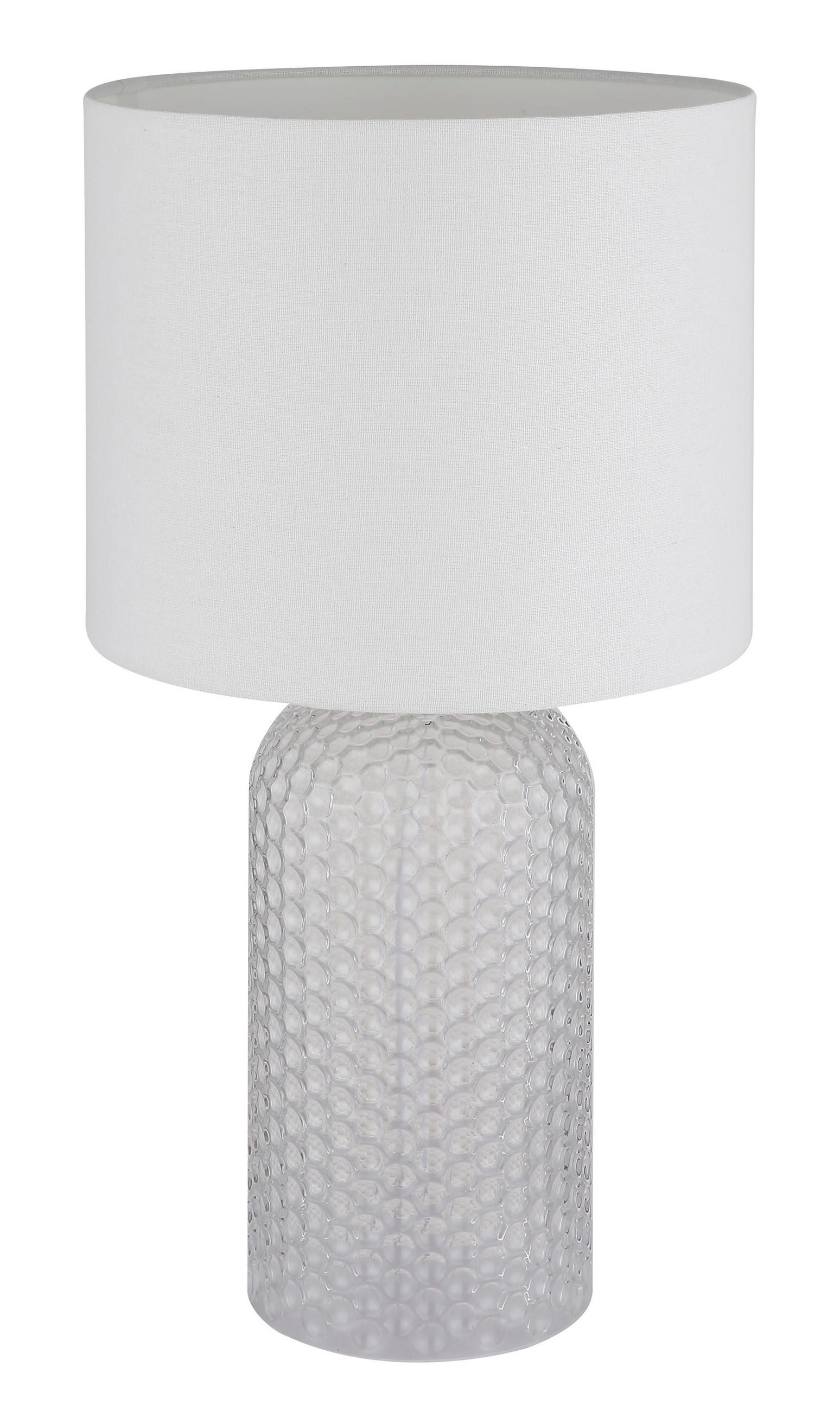 STOLNÍ LAMPA, 26,5/50 cm  - bílá, Basics, textil/plast (26,5/50cm) - Globo