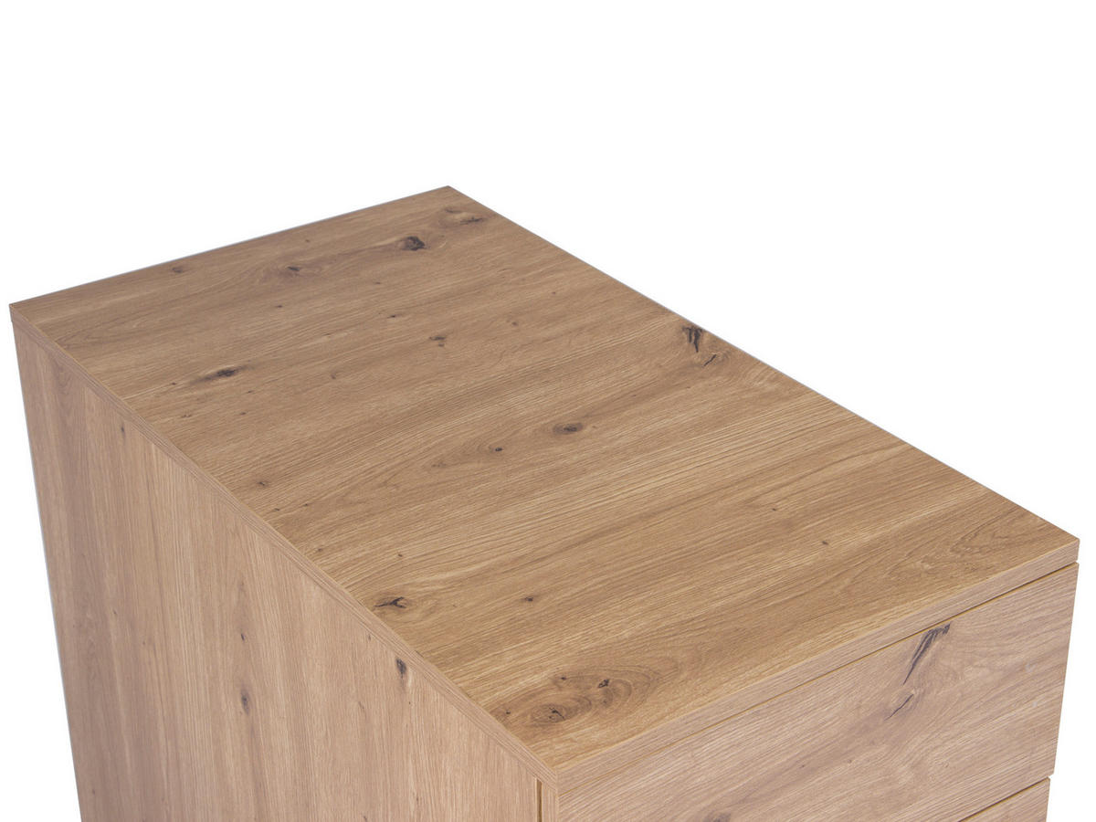 ROLLCONTAINER 39/55/70 cm  - Eiche Artisan, MODERN, Holzwerkstoff/Kunststoff (39/55/70cm) - Livetastic