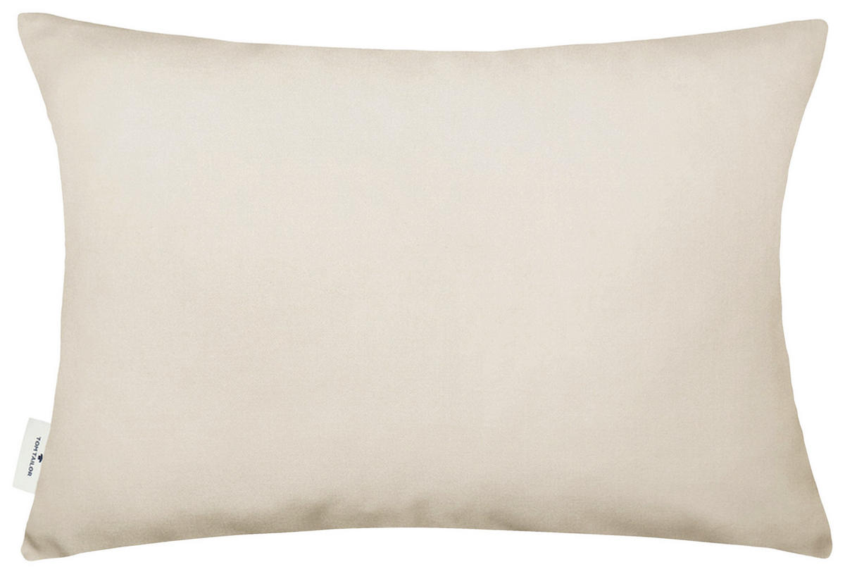 KUDDFODRAL Dove Signature 40/60 cm  - sandfärgad/naturfärgad, Klassisk, textil (40/60cm) - Tom Tailor