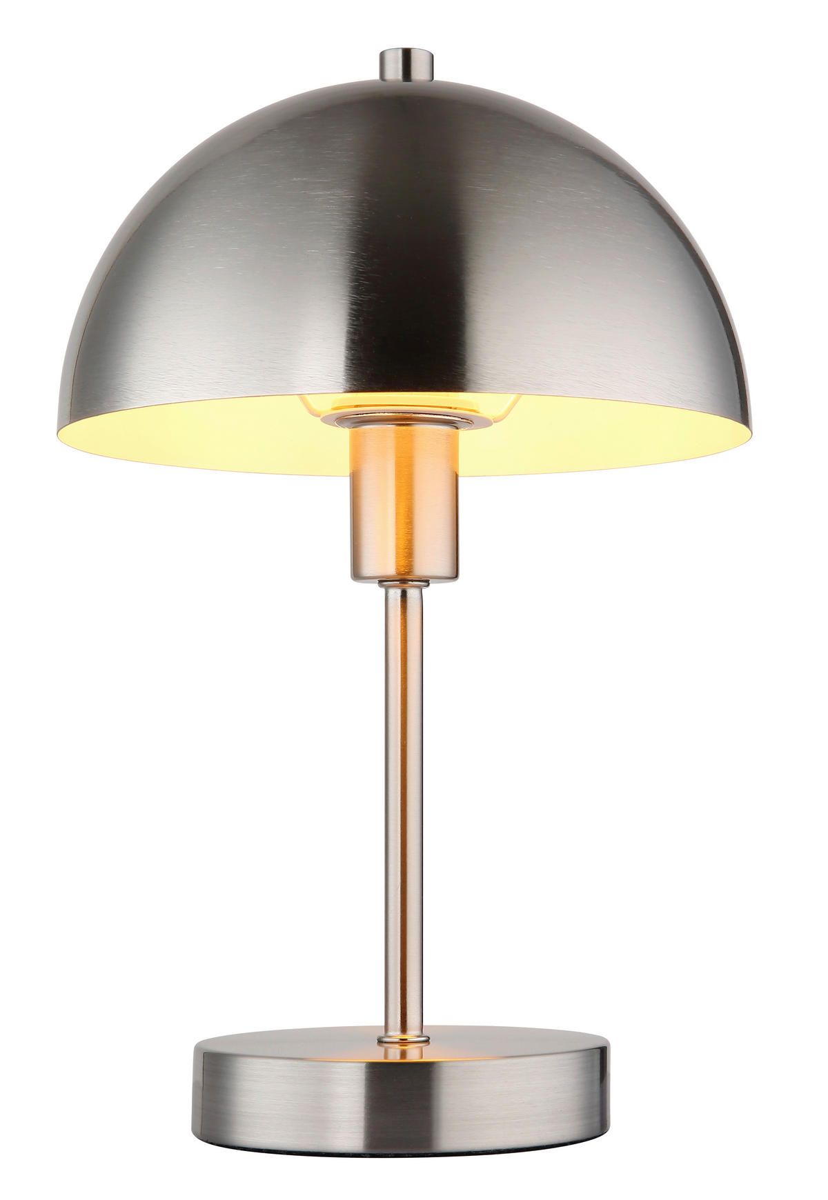 STOLNÍ LAMPA, E14, 20/31 cm  - průhledné/barvy niklu, Design, kov/plast (20/31cm) - Globo