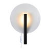 WANDLEUCHTE  31,6 cm  - Schwarz/Weiß, Design, Metall (31,6cm) - Nordlux