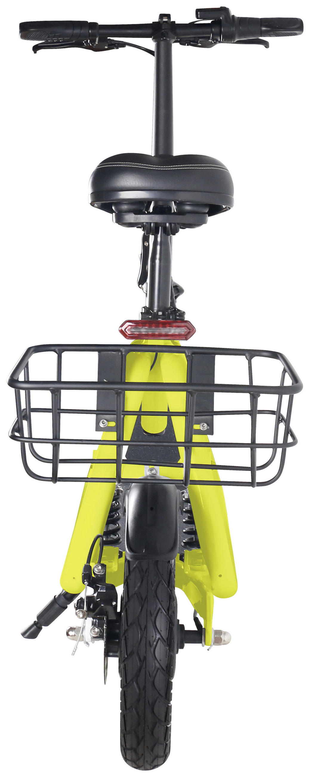 E-SCOOTER SATELLITE GELB  - Gelb, KONVENTIONELL, Metall (125/28/94cm)