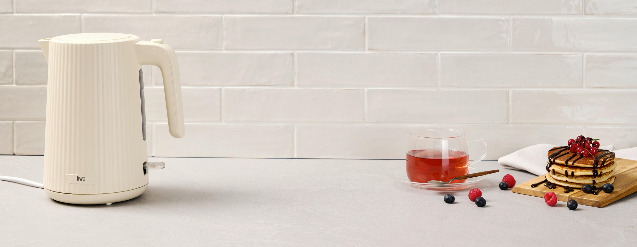 WASSERKOCHER 1.7 l  - Creme, Trend, Kunststoff/Metall (21,8/15,4/23,8cm) - Homeware Profession.