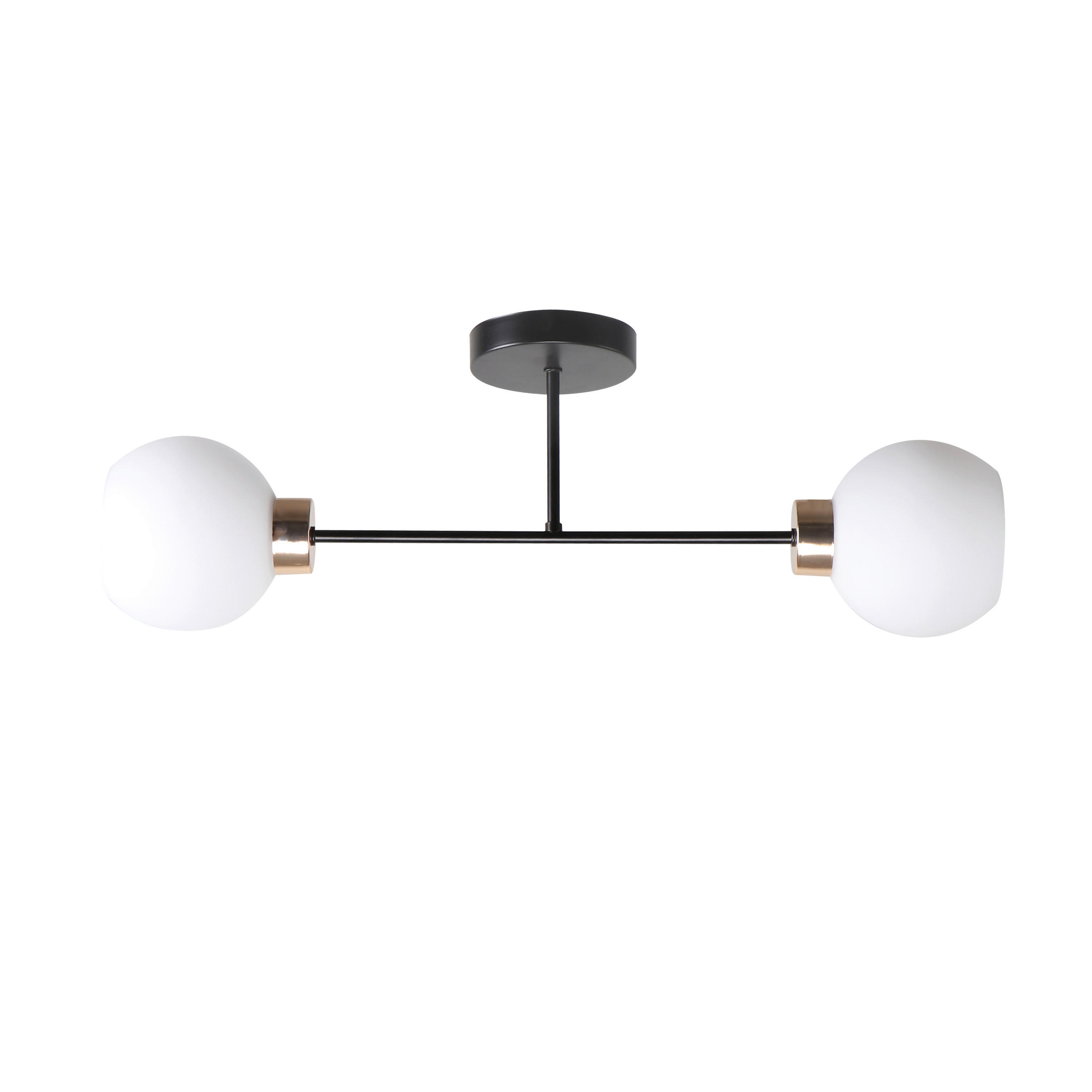 TAKLAMPA Amanda 62/14/22 cm  - vit/svart, Klassisk, metall (62/14/22cm)