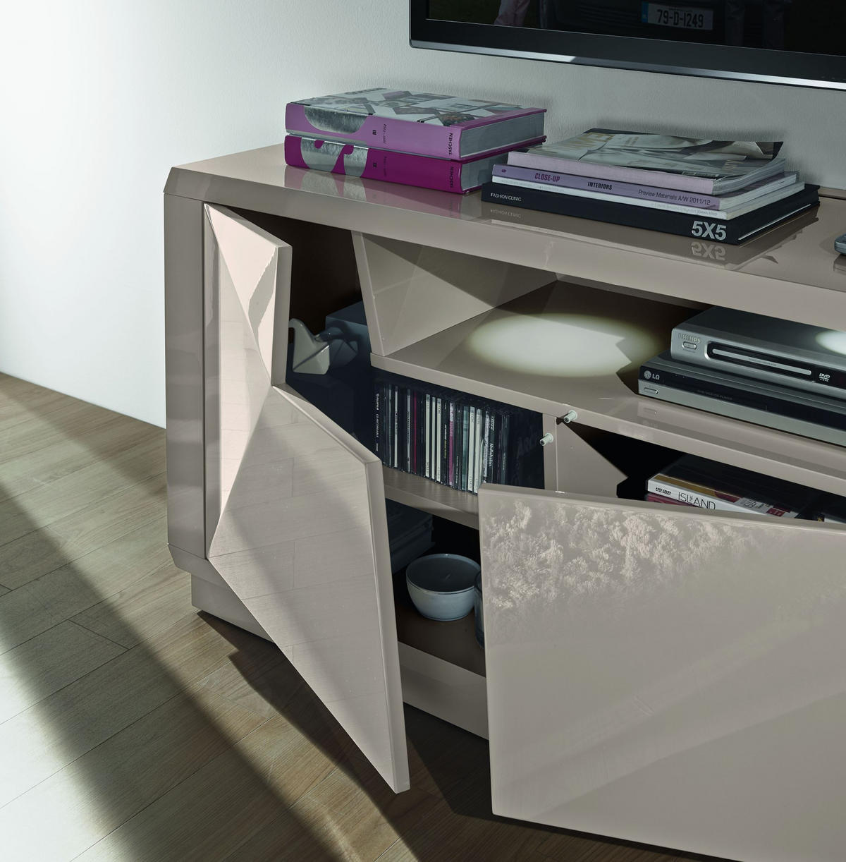 TV-ELEM 200/70/54 cm  - Design, faalapú anyag (200/70/54cm) - Novel