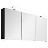 SPIEGELSCHRANK 120/68,7/15 cm  - Chromfarben/Dunkelgrau, Design, Glas/Holzwerkstoff (120/68,7/15cm) - Novel