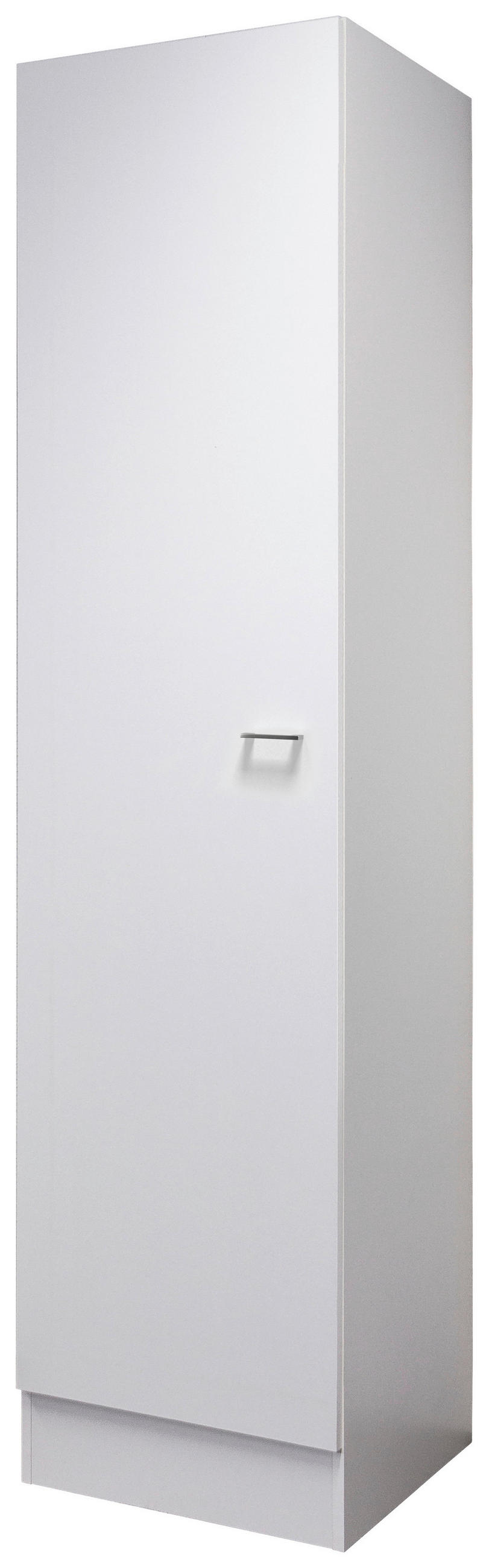 GESCHIRRSCHRANK 50/200/57 cm  in Weiß  - Alufarben/Weiß, KONVENTIONELL, Holzwerkstoff/Kunststoff (50/200/57cm) - FlexWell